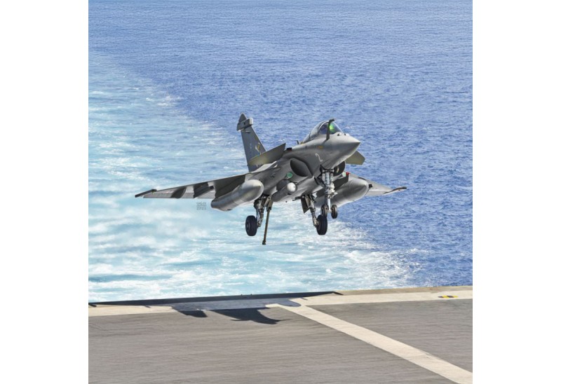 Modèle Avion Rafale Marine Française En Alliage - Échelle 1/100 - Décoration Bureau Et Cadeau Parfait